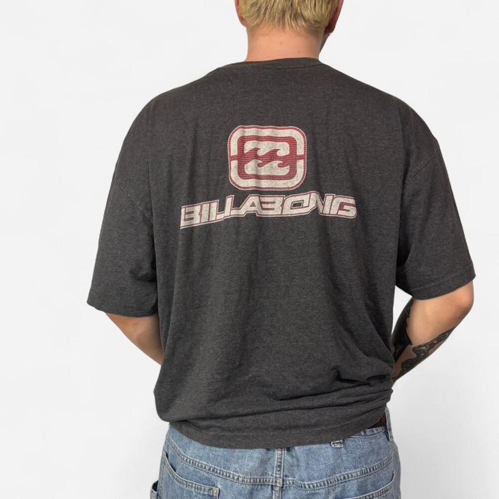 90s Billabong Big Logo grey tee Size XXL